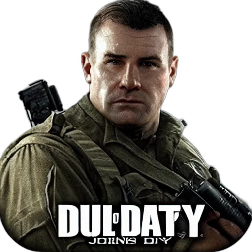 concept art, comic book art, photorealistic, sgt, john, davis, call, duty transparent PNG cut-out