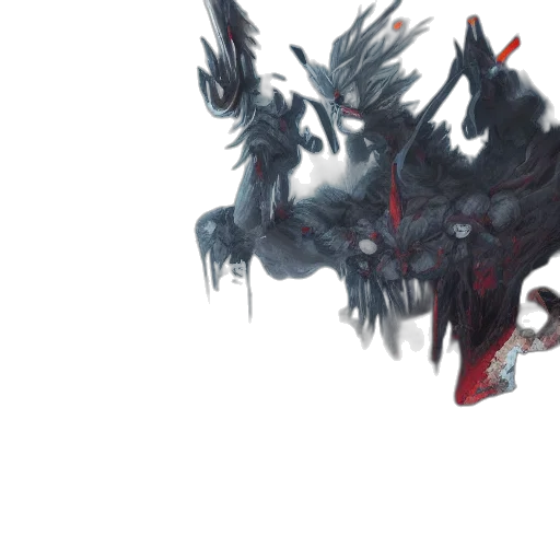 dragon, creature, mask, weapon transparent PNG cut-out