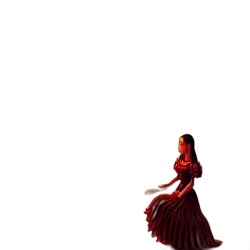 dress, hair, crown, flower transparent PNG cut-out