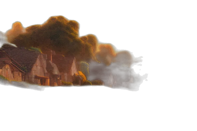 building, dragon, concept art, fantasy art, 3d render, photorealistic, fog, fire transparent PNG cut-out