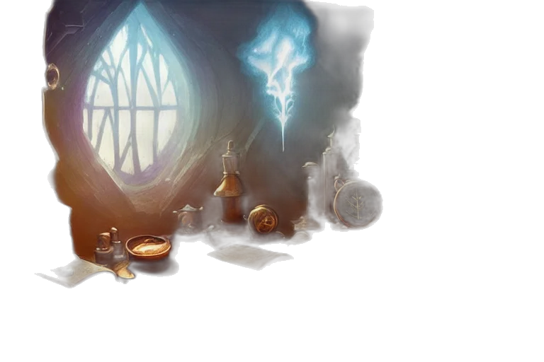 concept art, fantasy art, watercolor, 3d render, fog, fire, underwater, night transparent PNG cut-out