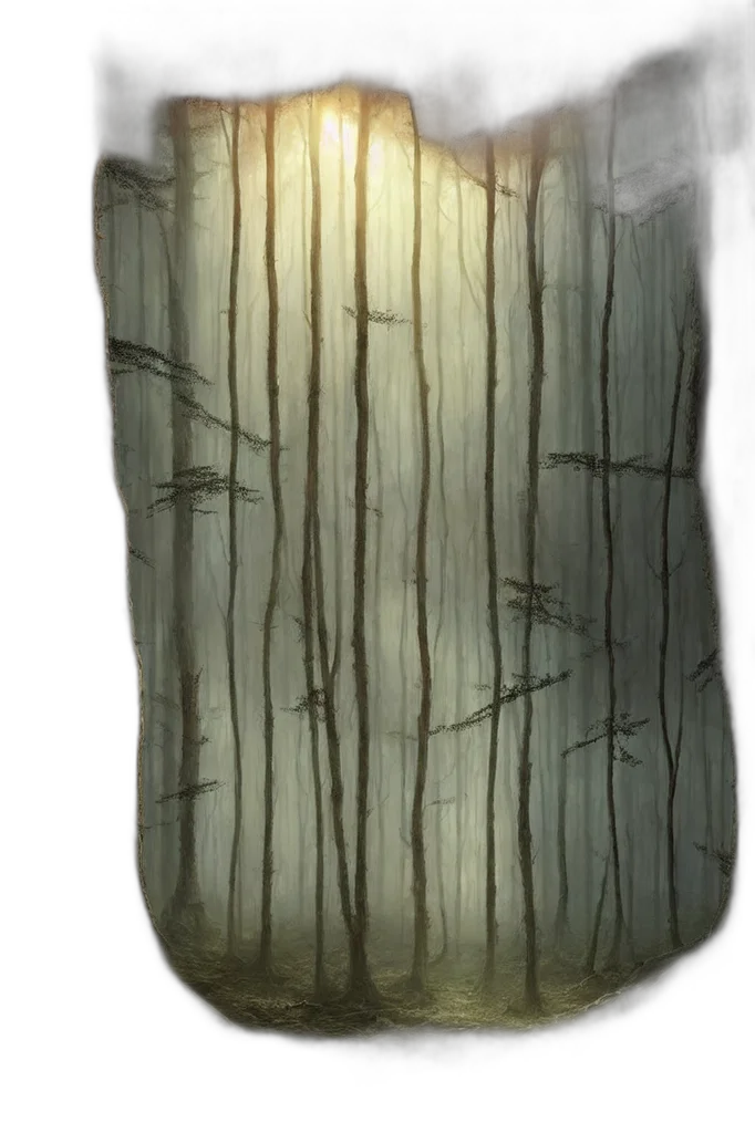 tree, bottle, dress, hair, 3d render, photorealistic, concept art, fantasy art transparent PNG cut-out