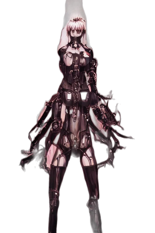 dress, weapon, staff, mask transparent PNG cut-out