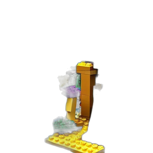 weapon, furniture, staff, robot, 3d render, pixel art, concept art, golden transparent PNG cut-out