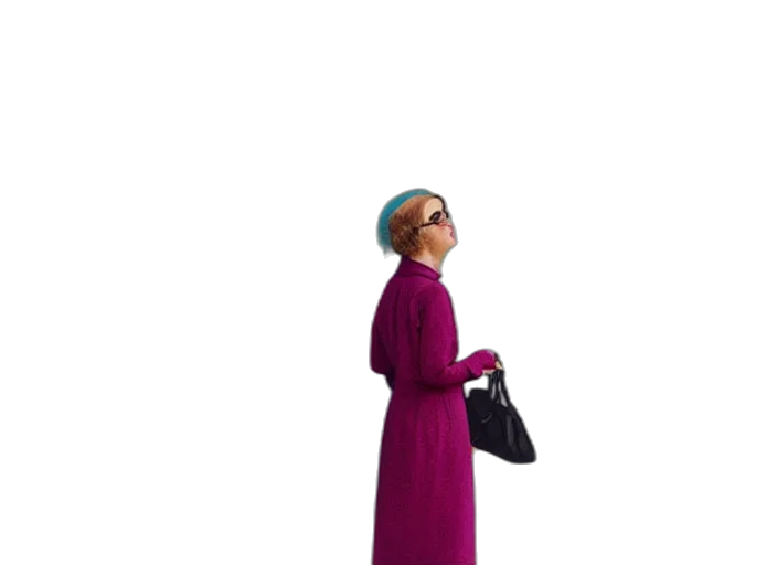 dress, staff, hat, jacket, 3d render, concept art, cartoon, vaporwave transparent PNG cut-out