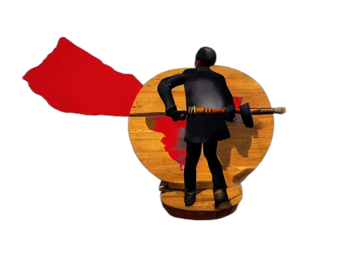 staff, sword, weapon, 3d render transparent PNG cut-out