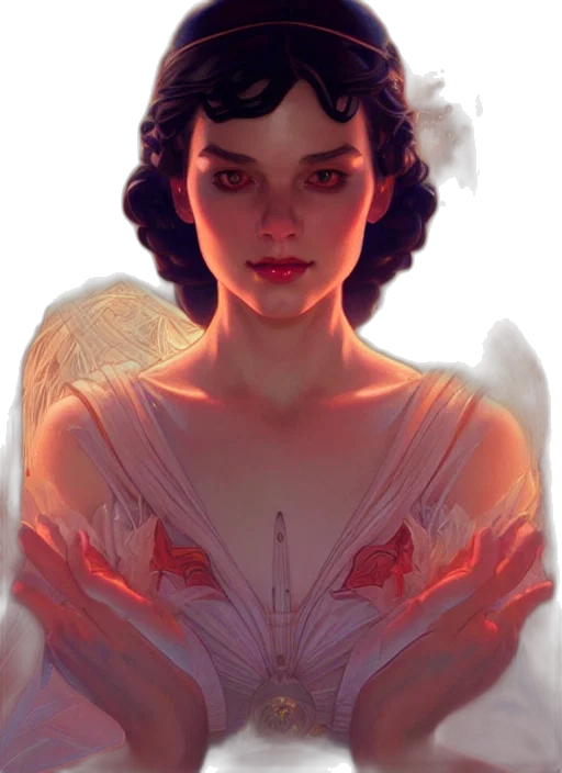 face, dress, concept art, fantasy art transparent PNG cut-out