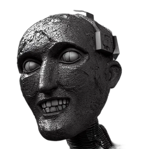 mask, robot, face, creature transparent PNG cut-out