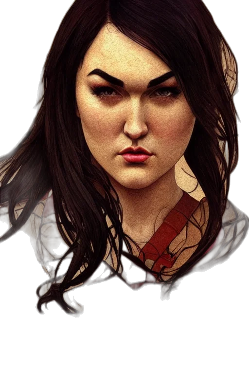 face, staff, jewelry, fantasy art transparent PNG cut-out