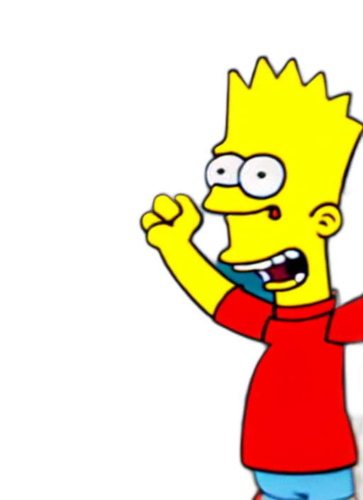 cartoon, professional, photo, bart transparent PNG cut-out