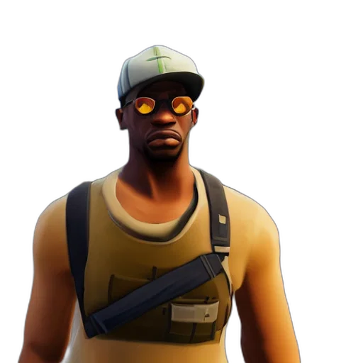 face, weapon, hat, mask, concept art, 3d render, pixel art, cyberpunk transparent PNG cut-out