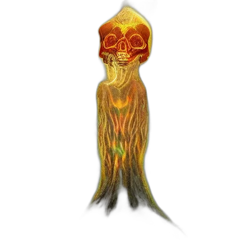 staff, creature, crown, hair transparent PNG cut-out