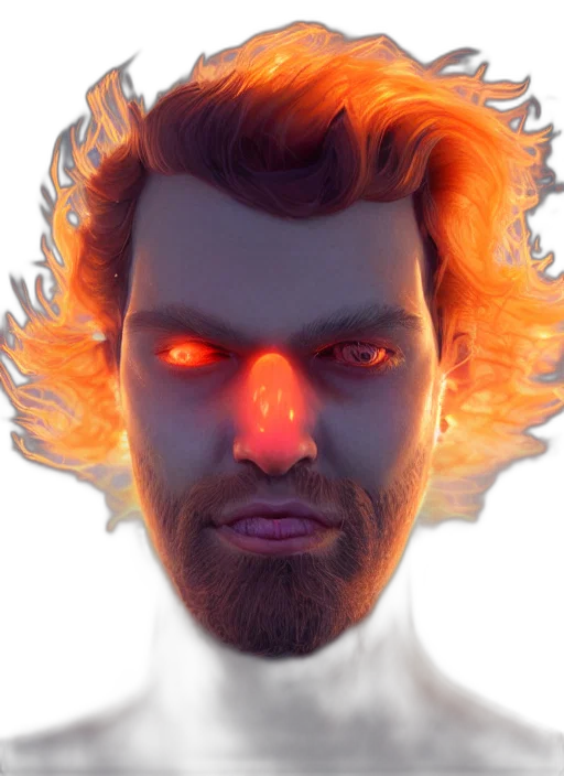 face, mask, staff, creature transparent PNG cut-out