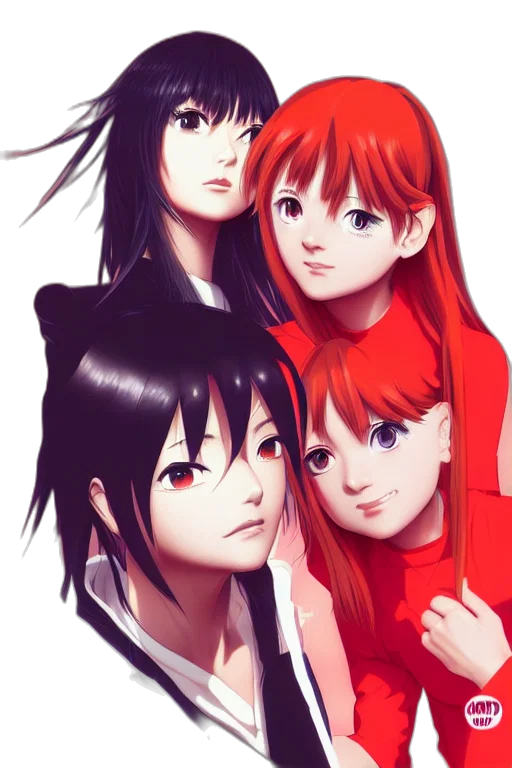 anime, concept art, 3d render, photorealistic transparent PNG cut-out