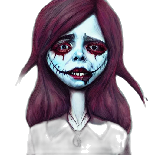 face, mask, creature, concept art, fantasy art, watercolor, pixel art, dark transparent PNG cut-out