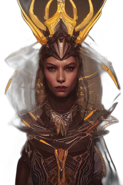 crown, jewelry, face, fantasy art transparent PNG cut-out