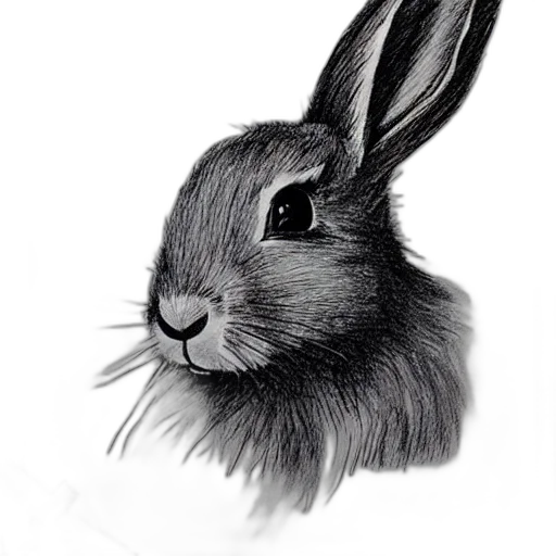 animal, creature, hair, hat, photorealistic, pencil sketch, cartoon, concept art transparent PNG cut-out