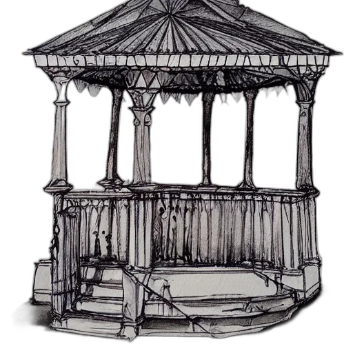 furniture, crown, building, jewelry, concept art, 3d render, photorealistic, pencil sketch transparent PNG cut-out
