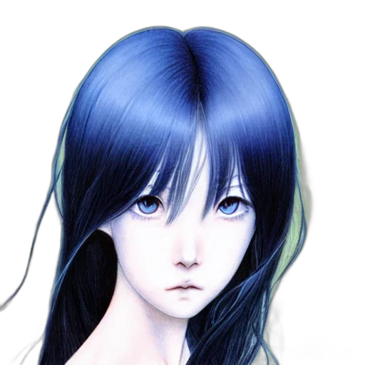 face, hair, mask, creature, photorealistic, anime, fantasy art, concept art transparent PNG cut-out