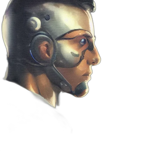 face, mask, robot, staff transparent PNG cut-out