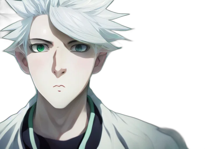 face, staff, anime, concept art transparent PNG cut-out