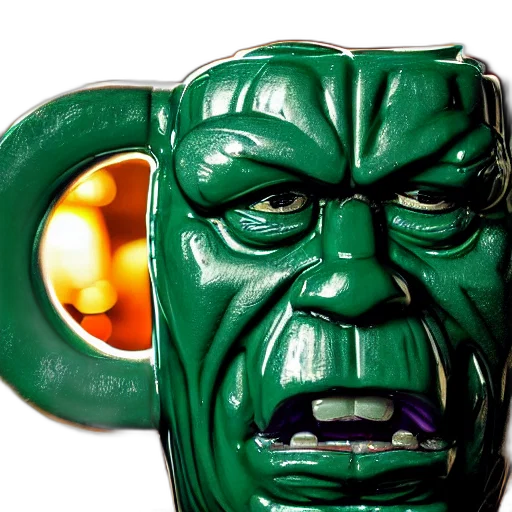 mask, face, weapon, 3d render, comic book art, photorealistic, green, closeup transparent PNG cut-out