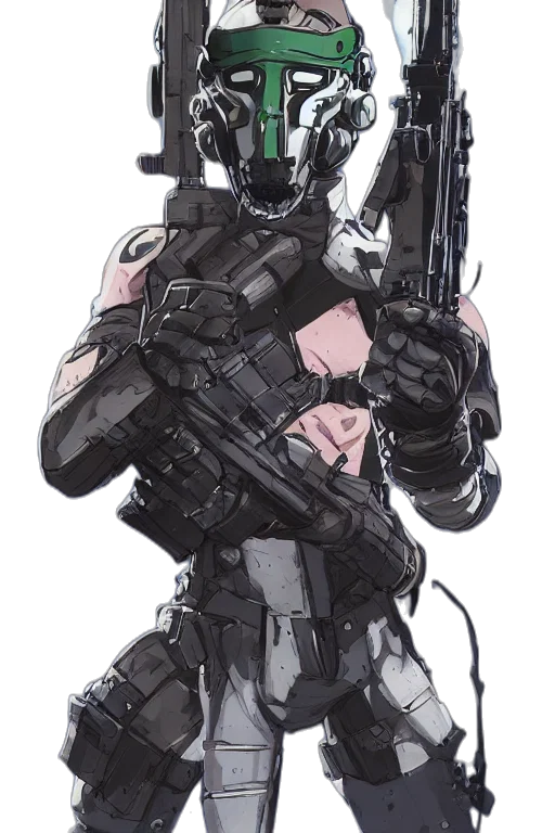 weapon, robot, mask, concept art transparent PNG cut-out