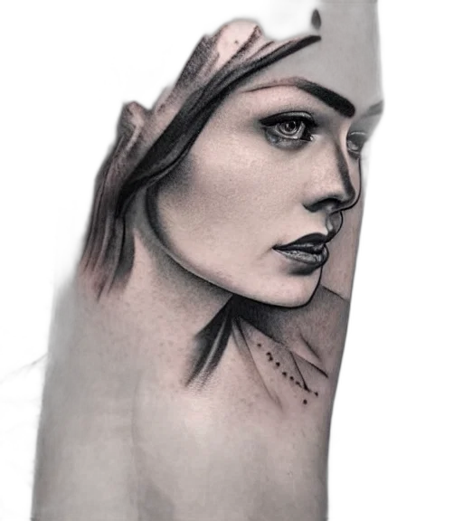 face, jewelry, photorealistic, fantasy art, pencil sketch, watercolor, tattoo, design transparent PNG cut-out