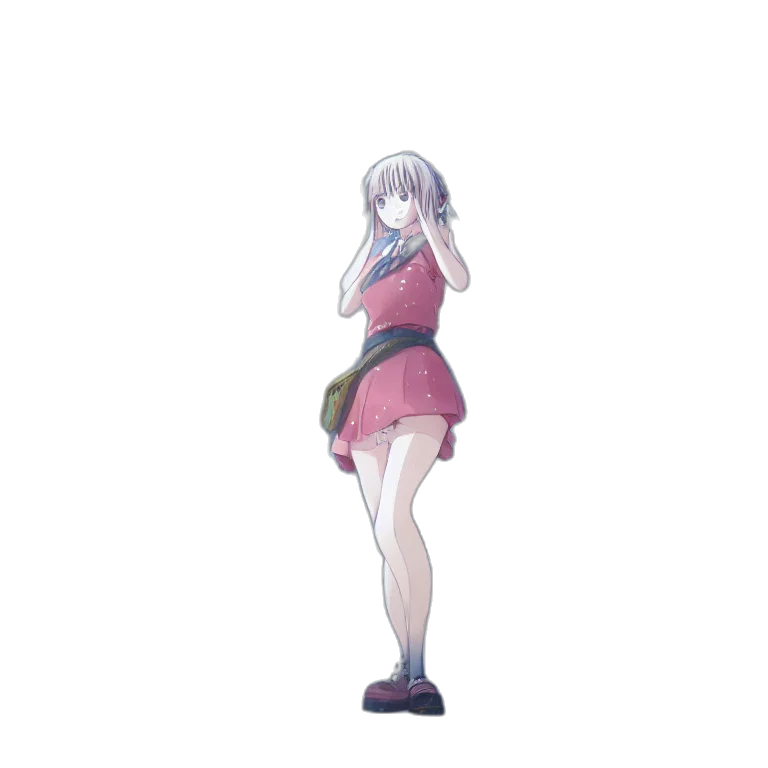 dress, staff, weapon, creature transparent PNG cut-out