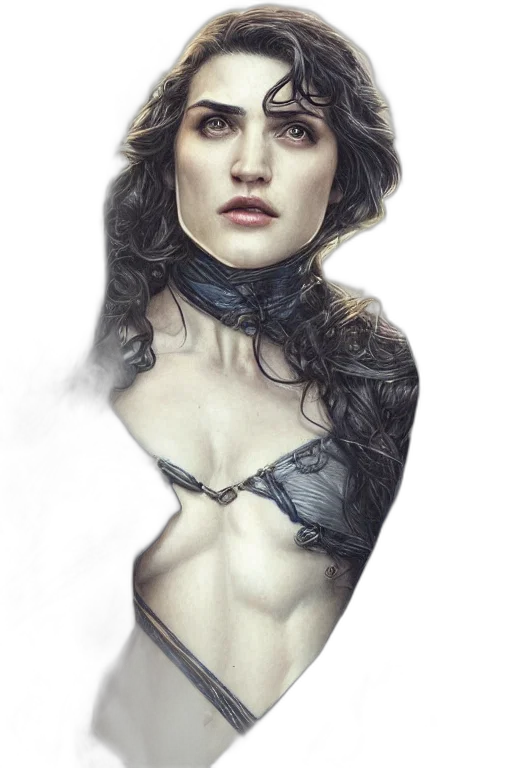 dress, face, jewelry, crown transparent PNG cut-out