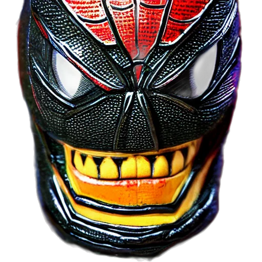 mask, face, hat, crown, 3d render, comic book art, photorealistic, closeup transparent PNG cut-out
