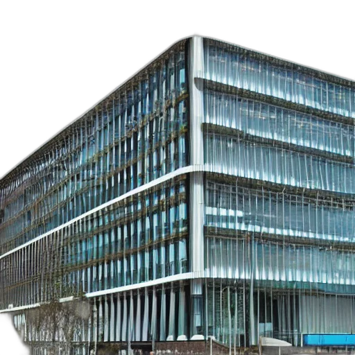 building, 3d render, kpn, future transparent PNG cut-out