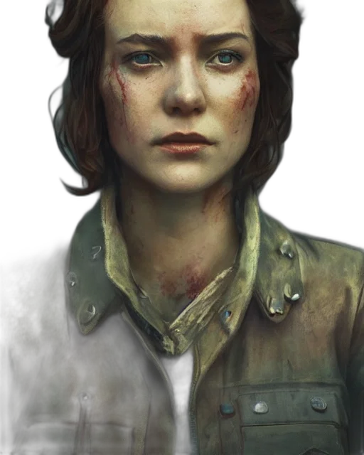 face, jacket, staff, hat transparent PNG cut-out