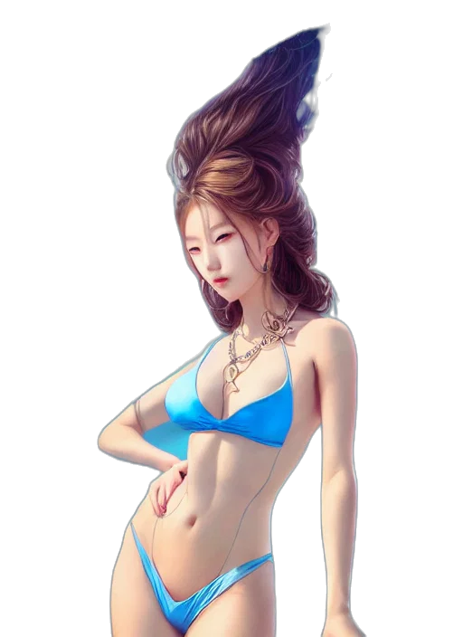 dress, jewelry, fantasy art, photorealistic, oil painting, concept art, beach, underwater transparent PNG cut-out