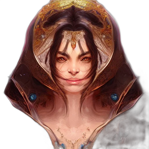 face, mask, fantasy art, concept art transparent PNG cut-out