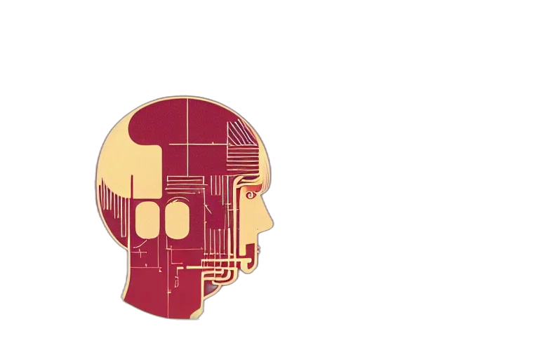 robot, cyberpunk, pixel art, concept art transparent PNG cut-out