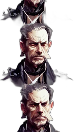 face, concept art, fantasy art, comic book art transparent PNG cut-out