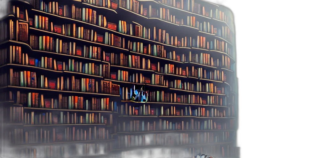 building, furniture, robot, umbrella, 3d render, fantasy art, concept art, pixel art transparent PNG cut-out