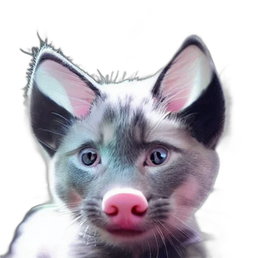 animal, creature, face, mask, photorealistic, 3d render, watercolor, oil painting transparent PNG cut-out