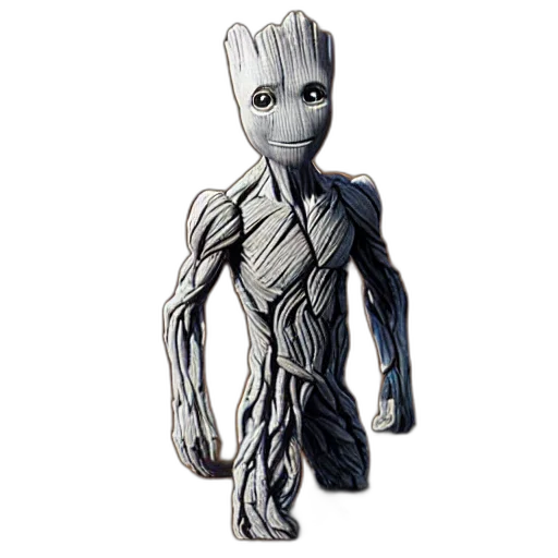 robot, creature, mask, staff transparent PNG cut-out