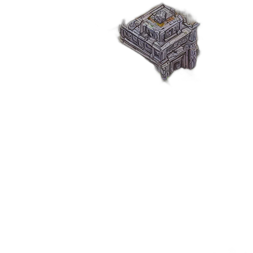furniture, robot, building, crown, pixel art, 3d render, concept art, fantasy art transparent PNG cut-out