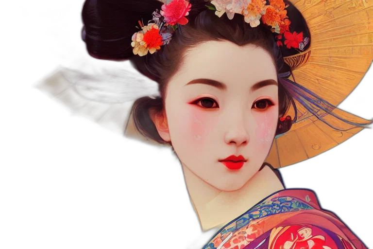 face, photorealistic, oil painting, fantasy art transparent PNG cut-out