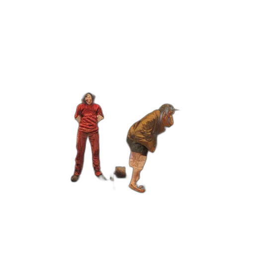 staff, creature, 3d render, pixel art transparent PNG cut-out
