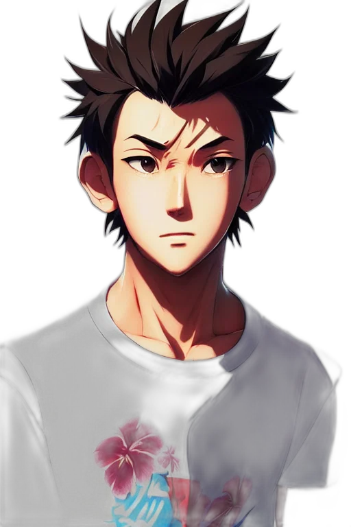 face, staff, anime, cartoon, pixel art, photorealistic, red, dark transparent PNG cut-out