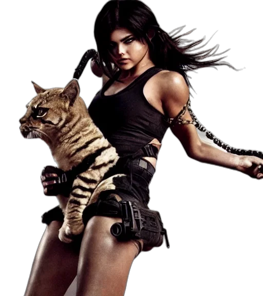animal, weapon, concept art, comic book art, photorealistic, fantasy art, badass, photo transparent PNG cut-out