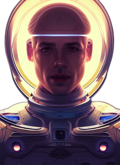 robot, face, concept art, comic book art transparent PNG cut-out
