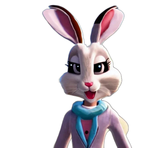 animal, staff, face, 3d render transparent PNG cut-out