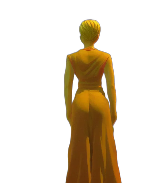 dress, staff, robot, concept art transparent PNG cut-out