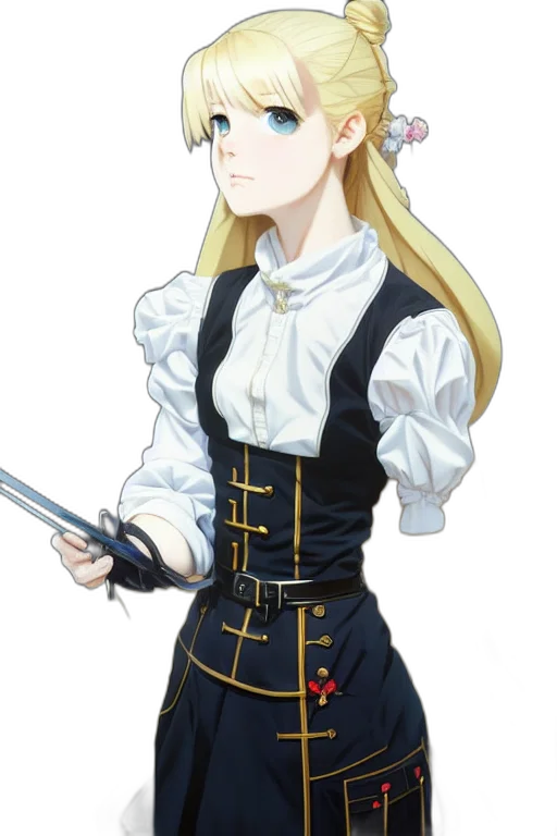 staff, sword, crown, dress transparent PNG cut-out