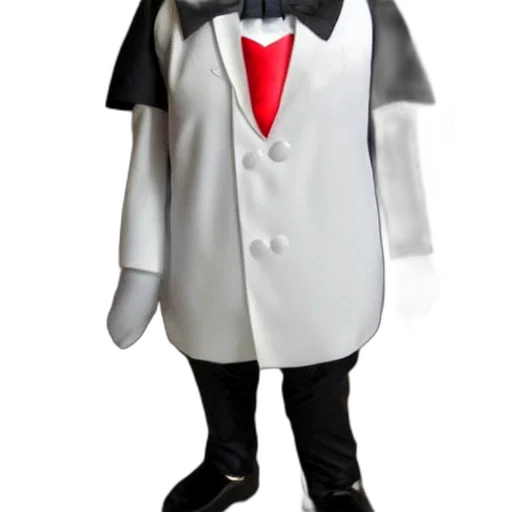 robot, jacket, staff, 3d render transparent PNG cut-out